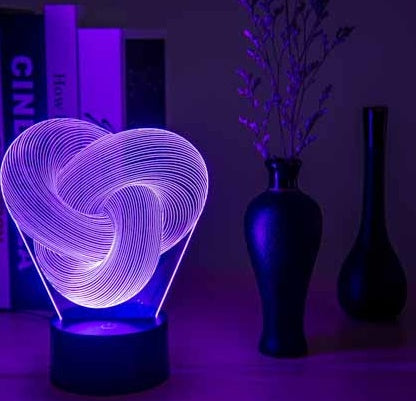 "3D LED Twist Night Light Lamp"