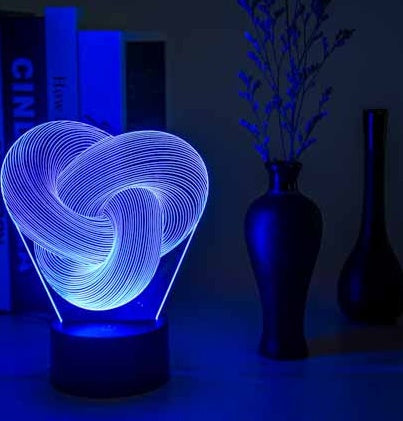 "3D LED Twist Night Light Lamp"