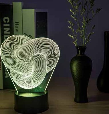 "3D LED Twist Night Light Lamp"