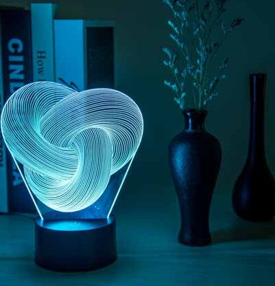 "3D LED Twist Night Light Lamp"