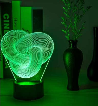 "3D LED Twist Night Light Lamp"