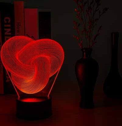 "3D LED Twist Night Light Lamp"